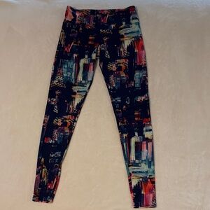 Onzie Multicolor Abstract Leggings
